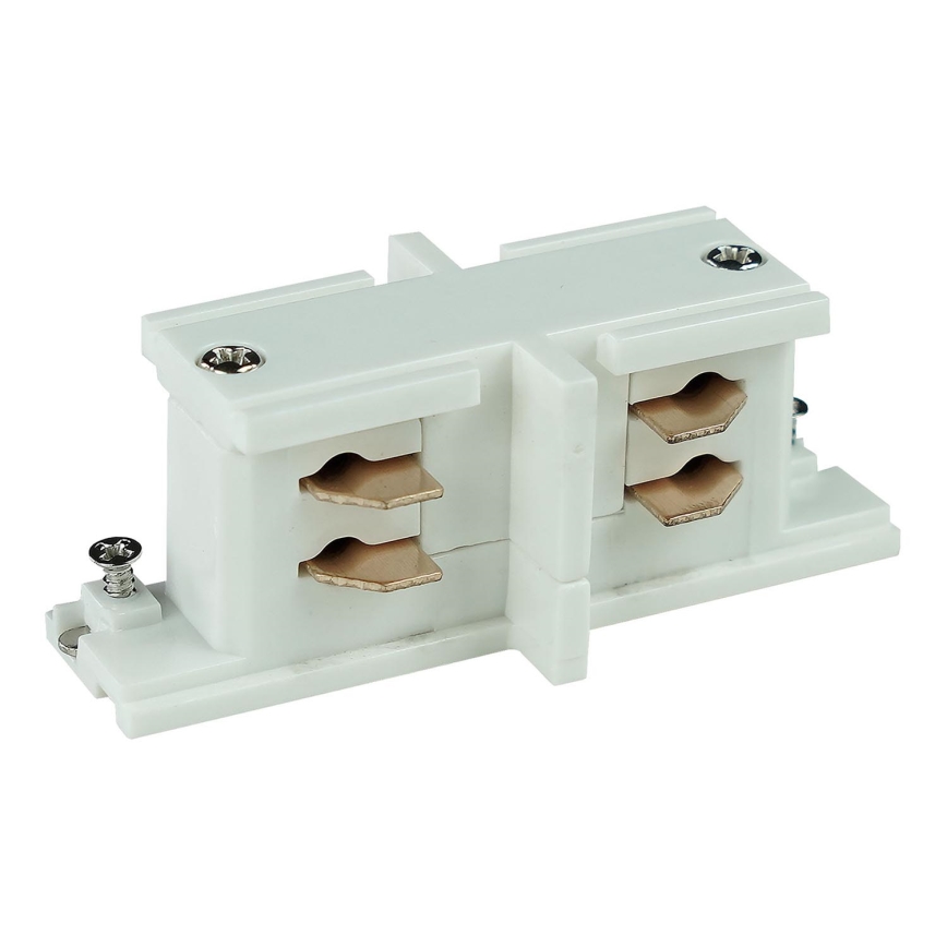 Rail system end cap 3-phase TRACER straight white