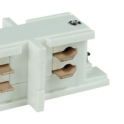 Rail system end cap 3-phase TRACER straight white