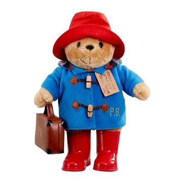 Rainbow - Teddy bear Paddington with shoes and briefcase
