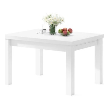 RALF Extendable Dining Table for 12, 120/270 x 90 cm, White