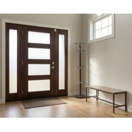 RAMO freestanding coat rack, 185 x 38 cm, wenge finish