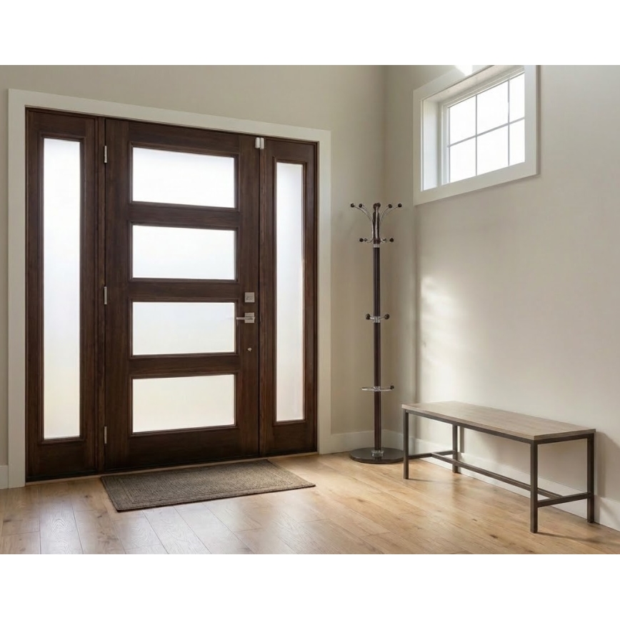 RAMO freestanding coat rack, 185 x 38 cm, wenge finish