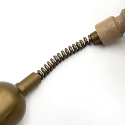 RAMONA height-adjustable pendant light 1xE27/60W/230V brown/white/oak