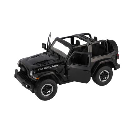 RASTAR Jeep Wrangler Rubicon RC remote-control car – black (5xAA + 2xAA)