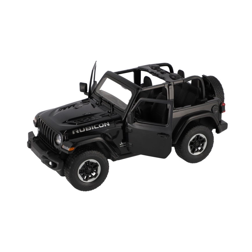 RASTAR Jeep Wrangler Rubicon RC remote-control car – black (5xAA + 2xAA)