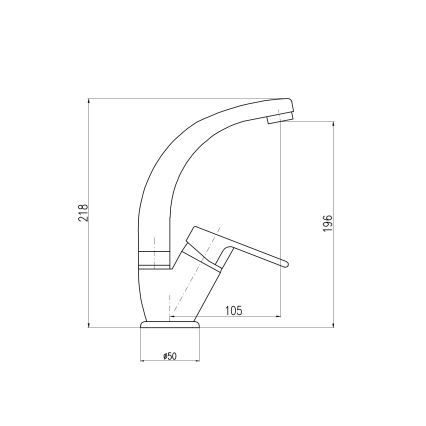 RAV Slezák CO106.0/2 - COLORADO kitchen faucet 21.8 cm polished chrome