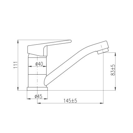 RAV Slezák CO115.0 - COLORADO Basin Mixer 11.1 cm Polished Chrome