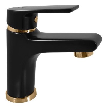RAV Slezák CO126.0CMATZ - COLORADO Basin Mixer 14.3 cm, Black/Gold