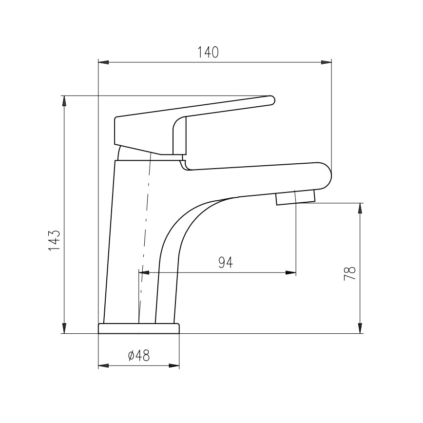 RAV Slezák CO126.0Z - COLORADO 14.3 cm washbasin faucet, polished gold finish