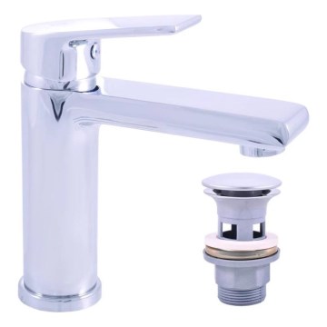 RAV Slezák CO129.0 - COLORADO basin mixer with pop-up waste, 16.2 cm, polished chrome