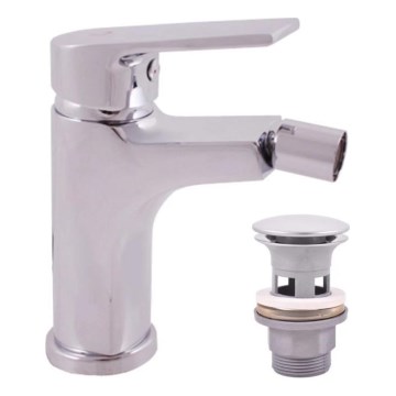 RAV Slezák CO145.0 - COLORADO 14.3 cm Bidet Faucet with Drain, Polished Chrome