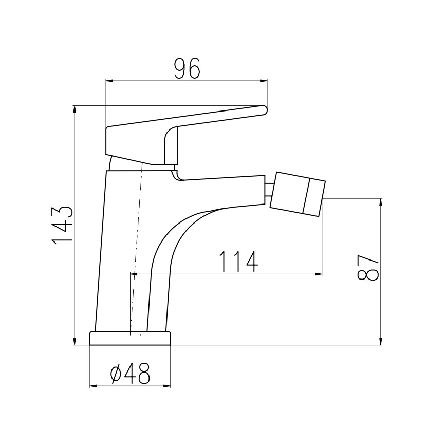 RAV Slezák CO145.0KCMATZ - Bidet mixer + pop-up waste COLORADO 14,3 cm black/gold