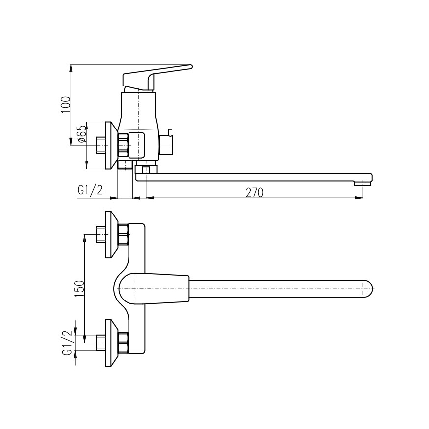 RAV Slezák CO153.5CMATZ - COLORADO Bath Mixer, Black/Gold