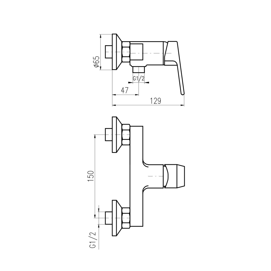 RAV Slezák CO181.5 - COLORADO Shower Mixer Tap, Polished Chrome