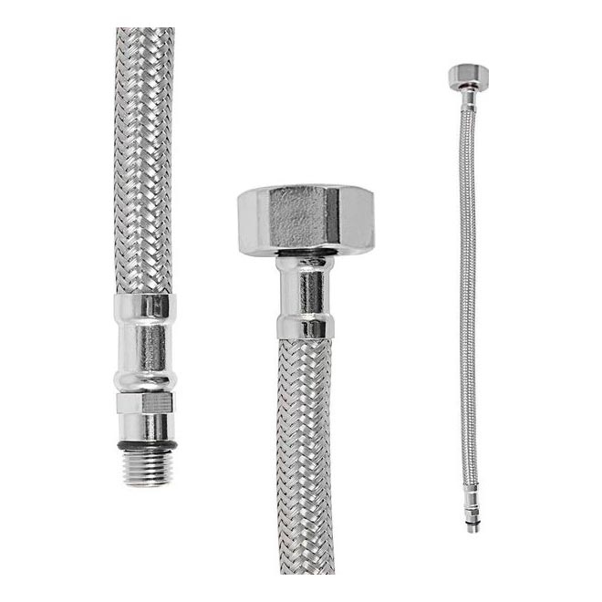 RAV Slezák IF0012 - FLEXI 35 cm flexible connection hose, polished chrome finish