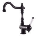RAV Slezák L508.0/8CMAT - LABE RETRO 25.6 cm Sink/Basin Mixer, Matte Black