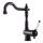 RAV Slezák L508.0/8CMAT - LABE RETRO 25.6 cm Sink/Basin Mixer, Matte Black