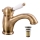 RAV Slezák L527.0SM - Basin mixer + LABE RETRO 15 cm drain, antique brass