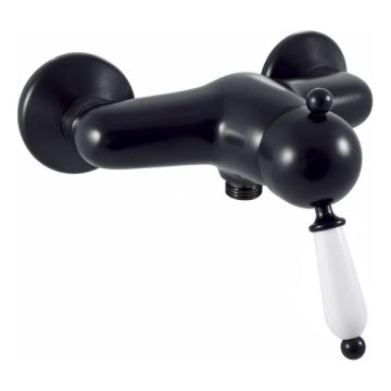 RAV Slezák L581.5CMAT - LABE RETRO 12.3 cm Matte Black Shower Mixer