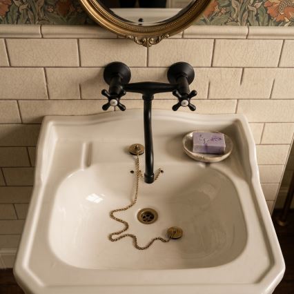 RAV Slezák MK101.5/21CMAT - MORAVA RETRO Sink/Basin Faucet, Matte Black