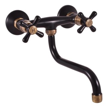 RAV Slezák MK101.5/21CMATSM - MORAVA RETRO sink/basin faucet black/brass