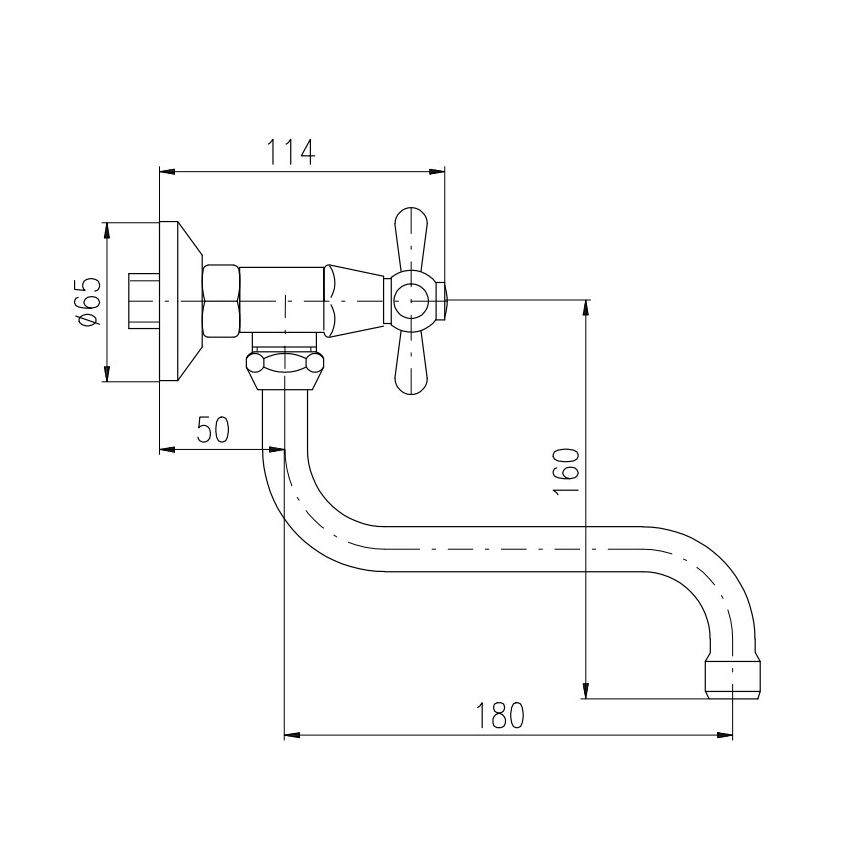 RAV Slezák MK101.5/21SM - MORAVA RETRO sink/basin mixer tap, antique brass finish