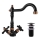 RAV Slezák MK121.0/8CMATSM - Washbasin mixer + MORAVA RETRO 22.4 cm spout, black/brass