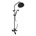 RAV Slezák MK159.5/7CMATSM - MORAVA RETRO bathtub set with mixer tap, black/brass