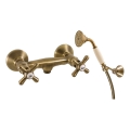 RAV Slezák MK180.5/2SM - MORAVA RETRO Shower Set with Mixer, Antique Brass