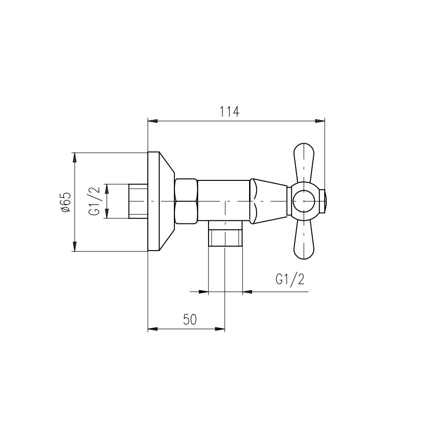 RAV Slezák MK180.5/2SM - MORAVA RETRO Shower Set with Mixer, Antique Brass