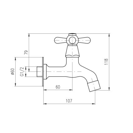 RAV Slezák MK193CMAT - MORAVA RETRO washbasin mixer 11.8 cm matte black