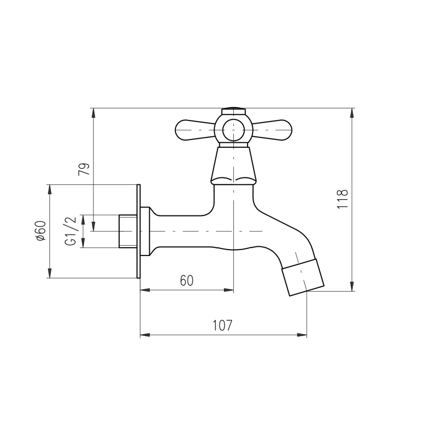 RAV Slezák MK193CMAT - MORAVA RETRO washbasin mixer 11.8 cm matte black