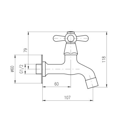 RAV Slezák MK193SM - MORAVA RETRO 11.8 cm basin mixer, antique brass
