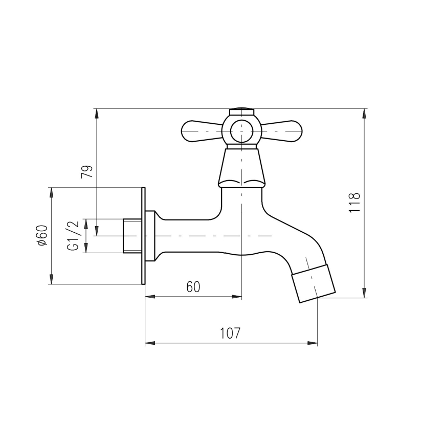 RAV Slezák MK193SM - MORAVA RETRO 11.8 cm basin mixer, antique brass
