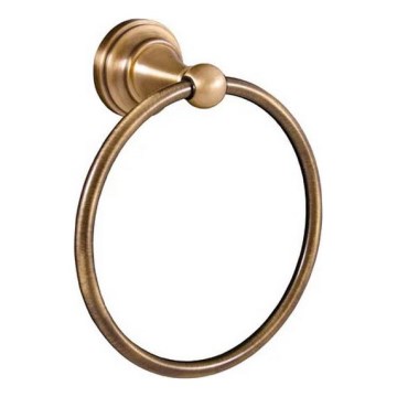 RAV Slezák MKA0104SM - MORAVA RETRO Wall-Mounted Towel Rail, Antique Brass