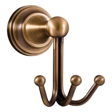 RAV Slezák MKA0105SM - MORAVA RETRO Wall-Mounted Hook, Antique Brass