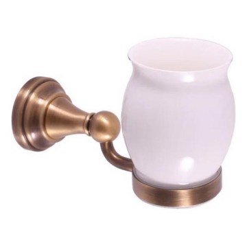RAV Slezák MKA0201SM - MORAVA RETRO Toothbrush Holder, Antique Brass
