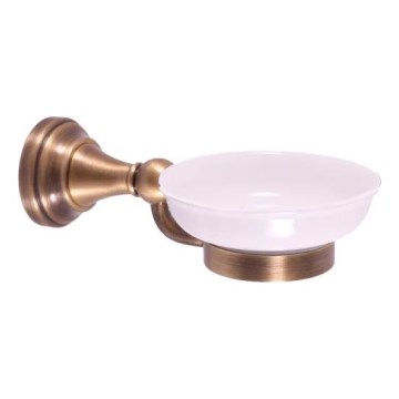 RAV Slezák MKA0300SM - MORAVA RETRO Soap Dish, Antique Brass