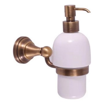 RAV Slezák MKA0303SM - MORAVA RETRO Soap Dispenser, Antique Brass