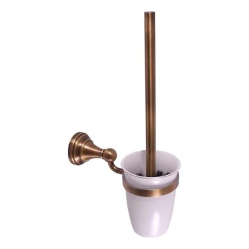 RAV Slezák MKA0500SM - MORAVA RETRO Wall-mounted Toilet Brush, Antique Brass