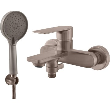 RAV Slezák NL154.5/1MGK - Bathtub set with NIL mixer, brushed grey