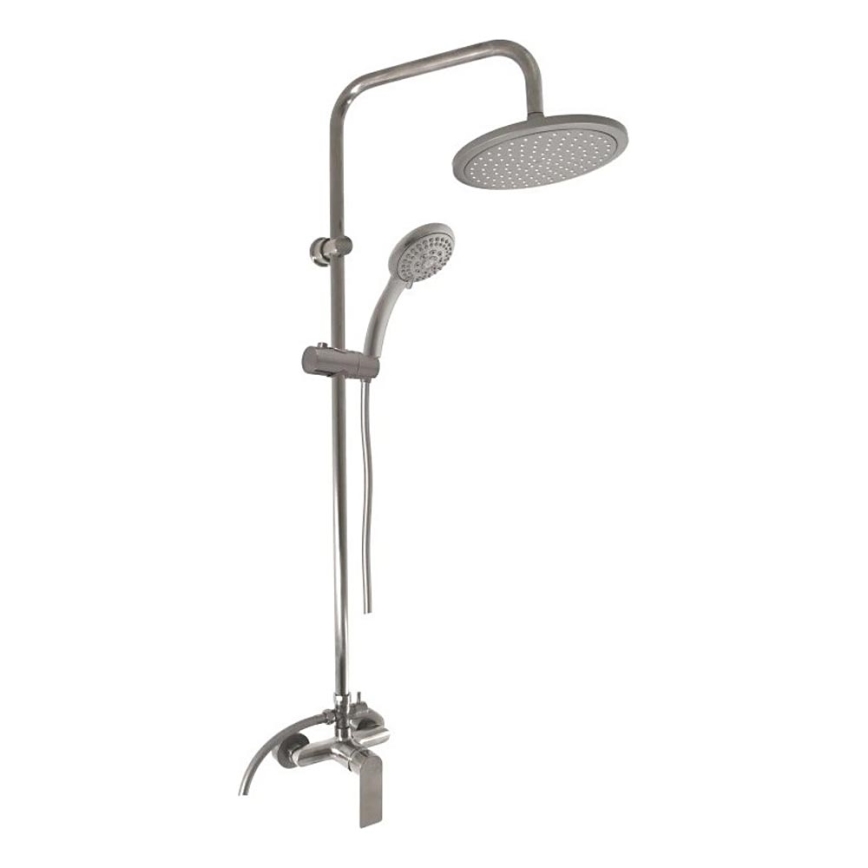 RAV Slezák NL182.5/7MGL - Shower set with NIL mixer tap, glossy gray