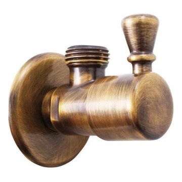 RAV Slezák RV0112SM - RETRO Angle Valve, Antique Brass