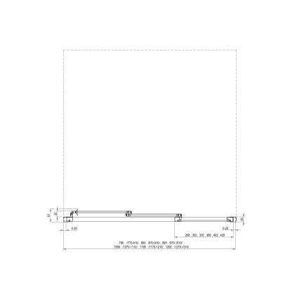 Ravak 00V701R211 - SUPERNOVA 3-piece shower doors 90x198 cm white
