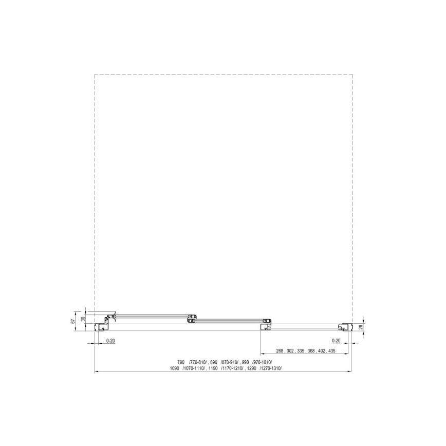 Ravak 00VG01R211 - SUPERNOVA three-panel shower doors 120 x 198 cm, white