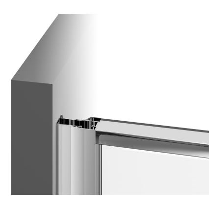 Ravak 37677U00Z1 - PIVOT Quadrant Three-Panel Shower Enclosure 90x90 cm, Satin