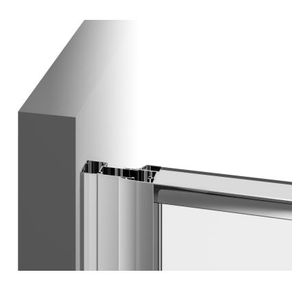 Ravak 37677U00Z1 - PIVOT Quadrant Three-Panel Shower Enclosure 90x90 cm, Satin
