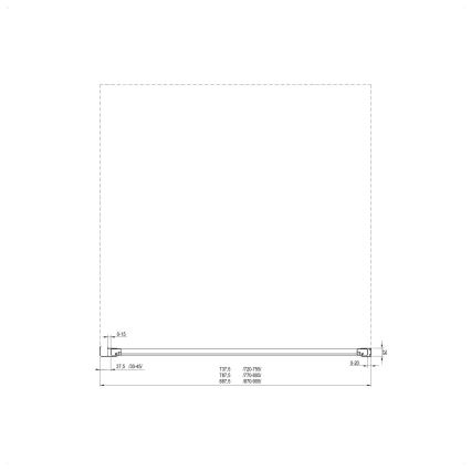 Ravak 940701R211 - SUPERNOVA Fixed Shower Wall 90 x 198 cm, White
