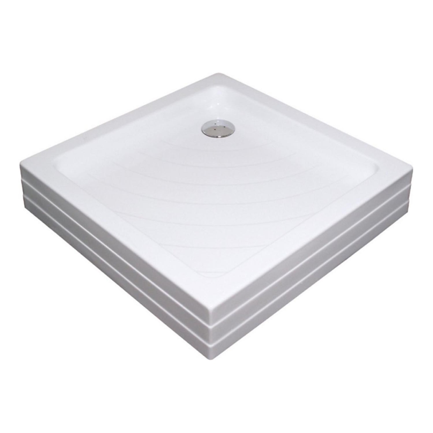 Ravak A007701120 - ANGELA Square Shower Tray 90x90 cm, White