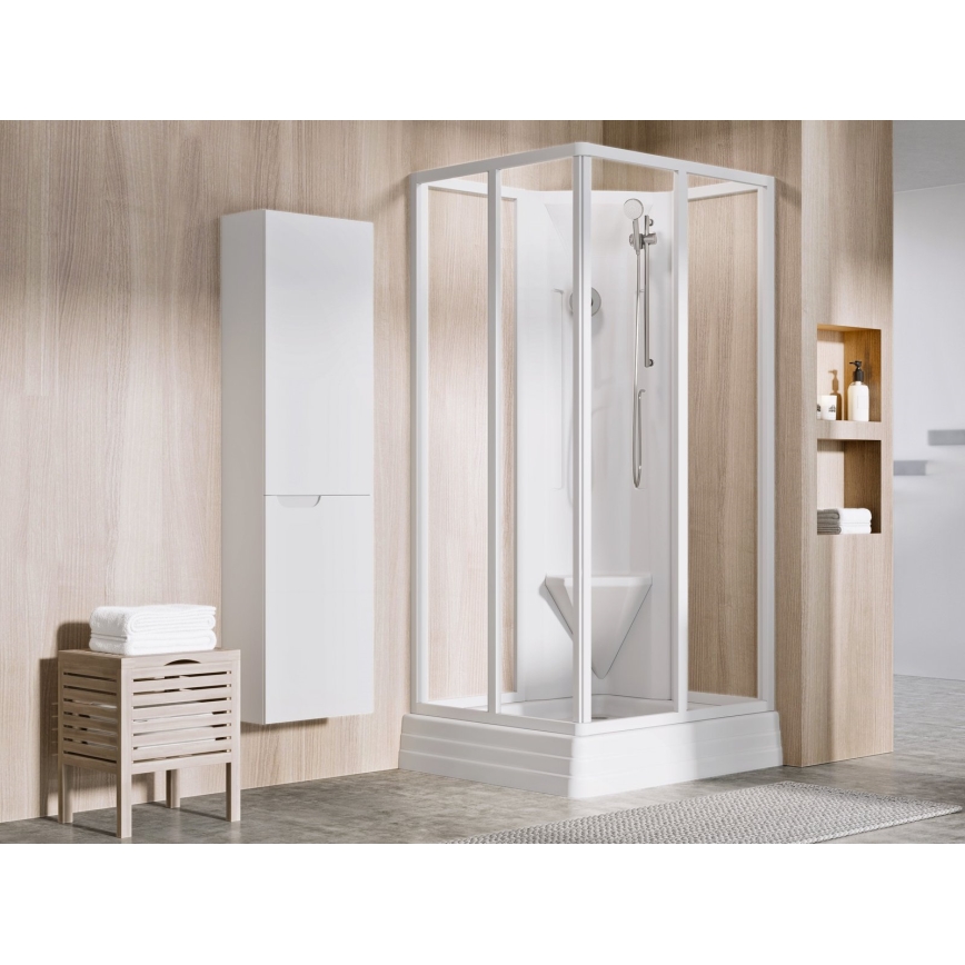 Ravak A007701120 - ANGELA Square Shower Tray 90x90 cm, White